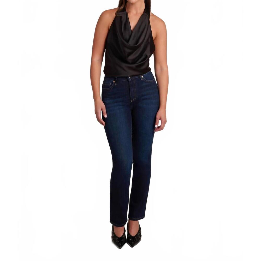 NEW YOGA JEANS emily slim jeans in phoenix dark wash
